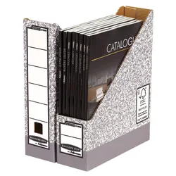 Bankers Box Archiv-Stehsammler Wellpappe grau , DIN A4