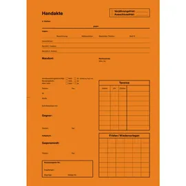 Soldan AdvoBedarf Handaktenbogen 7010214 Tauenkarton orange 100 Stück