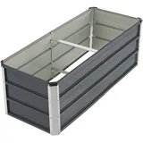 [en.casa] Pflanzbeet Nijmegen 125x47x40cm 1 Mittelstrebe Stahl