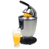 PRINCESS Zitruspresse, 300 W, elektrische Hebel Zitronen Saft-Maschine Obst-Presse Entsafter Juicer silberfarben