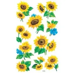 Schmucketikett Sonnenblumen ZWECKFORM 54103 3Bl