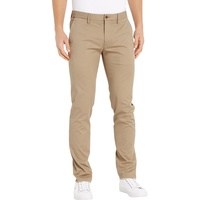 Tommy Hilfiger »Chino mit Label-Detail Modell CORE BLEECKER 1985 PIMA COTTON Gewebte Hosen Herren, beige, , 64961664-34 Länge 32