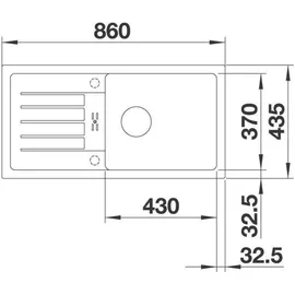 Blanco Favum XL 6 S weiß + Handbetätigung