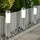 GLOBO Solarleuchten Stecklampen Solarlampen LED Erdspieß Gartenleuchten Weglampen Edelstahl weiß Außen 3er Set