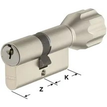 ABUS Knaufzylinder A93K NP Z35/K30 verschiedenschließend