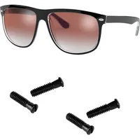 Ersatzschrauben für Ray Ban RB4147 BR4184 RB4190 RB4175 Sonnenbrillen-Reparaturset (4er-Set), Schraubendreher (schwarz)