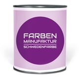 Farben Manufaktur Schwedenfarbe Holzfarbe Holzlack Holzschutz Wetterschutzfarbe deckend 1/2/5L, Größe: 1L, Farbe: Schweden gelb dunkel