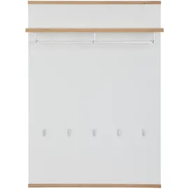 XORA Garderobenpaneel Weiß, Eiche Artisan 85x119x28 cm Aufhängemöglichkeit, Garderobe, Garderobenpaneele, Garderobenpaneele
