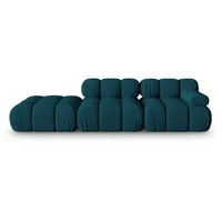 Micadoni Sofa Bellis, modular 4-Sitzer blau