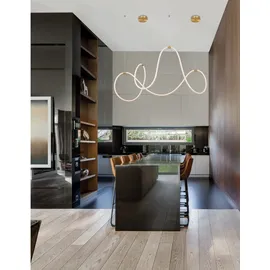 Nova Luce Cerelia 1-flg. 56W 60 cm geschwungen Messing/Gold