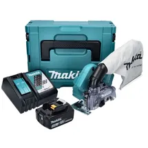 Makita - Dcc 500 Rt1j Akku Diamantschneider 18 V 125 Mm Brushless + 1x Akku 5,0 Ah + Ladegerät + Makpac