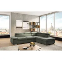 sit&more Ecksofa SIT & MORE "Valantine L-Form" Sofas Gr. B/H/T: 272cm x 73cm x 226cm, Microfaser, Ottomane rechts, mit Bettfunktion, braun (schlamm) inkl. Kopf- und Armteilverstellung, wahlweise mit Bettfunktion