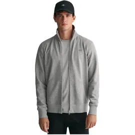 GANT Reg Shield Halbzippullover Grey Melange M