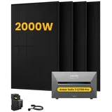 Anker Balkonkraftwerk 2000W Anker SOLIX Solarbank 3 E2700 Pro mit Smart Meter, Zusatzsakkus, (Smart Meter + 4x 500W + 2m MC4-Kabel im Lieferumfang enthalten), Speicher mit integriertem Wechselrichter, All-in-One 2,668kWh Akku
