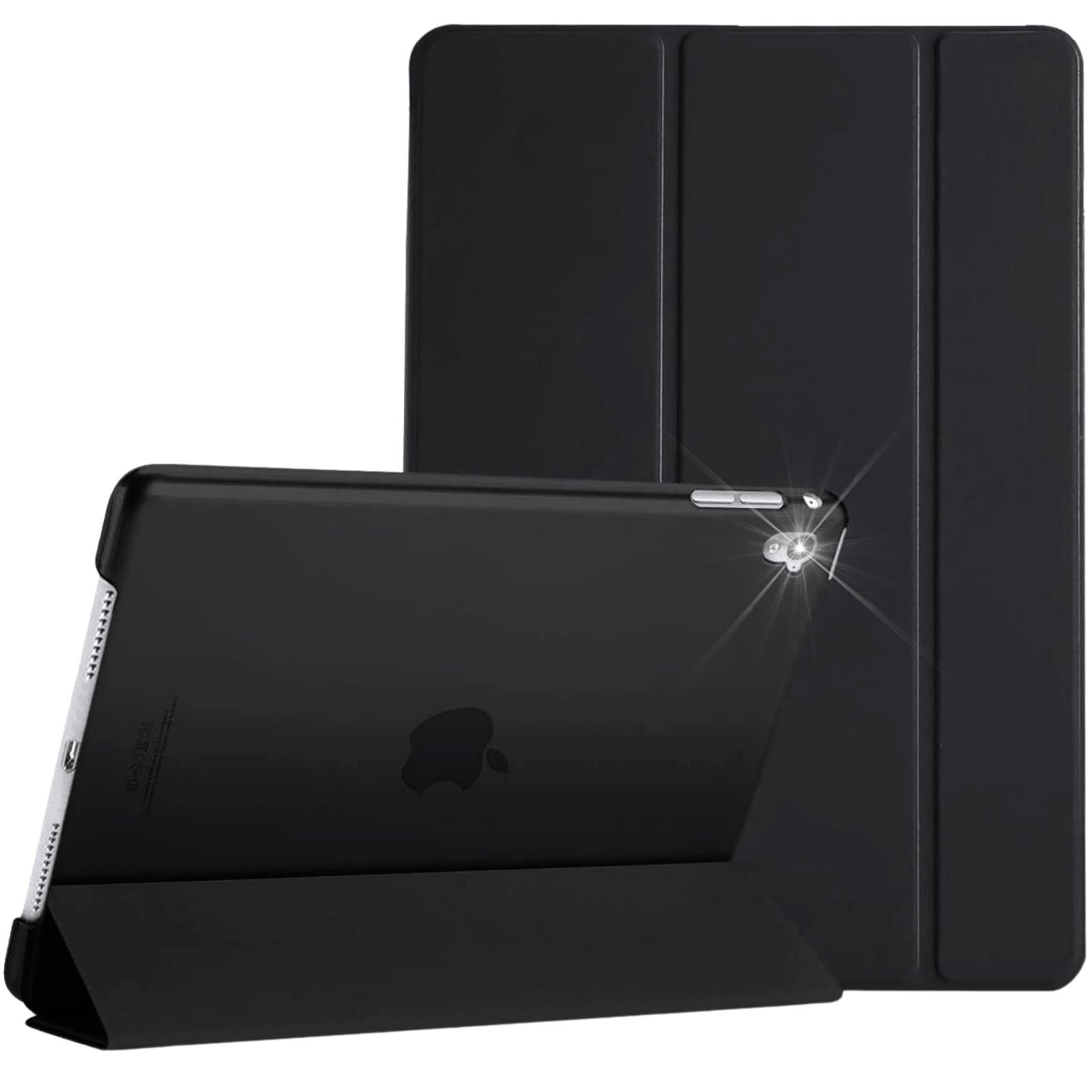 Schutzhülle für Apple iPad Mini 1/2/3 Generation Smart Cover - Auto Wake/Sleep - Mini 1. / 2. / 3. Modell Nr. A1432 / A1454 / A1455 / A1489 / A1490 / A1491 / A1599 / A1600 / A1601 (Schwarz)