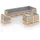 vidaXL 9-tlg. Garten-Lounge-Set mit Kissen grau