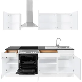 OPTIFIT Küchenzeile Roth 210 cm grau