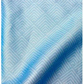 Primera Satin-Bettwäsche Falsches Uni Blau 135 x 200 cm + 80 x 80 cm