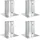 vidaXL Runder Bodenanker 15 x 15 x 15 cm
