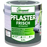 Ultrament Pflaster Frisch 2,5 L Grau | Malerzubehör - Gehwegplatten | UV- und witterungsbeständig, Farbtonauffrischer
