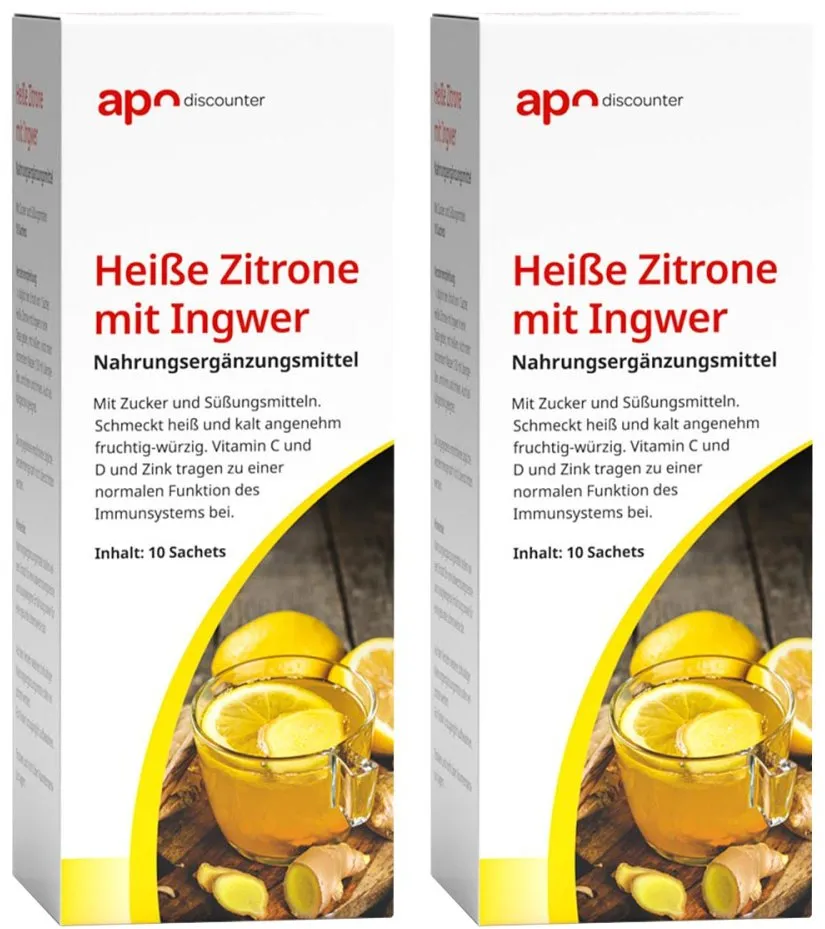 Heisse Zitrone mit Ingwer von apodiscounter