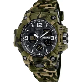 Calypso K5855/3 Herrenuhr AnaDigi Camouflage Grün