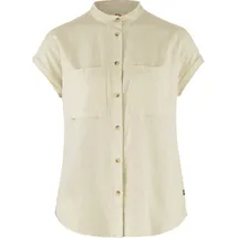 Fjällräven Övik Hemp SS W Kurzarmbluse Weiß XS