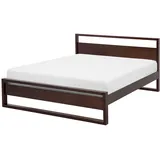 Beliani Giulia 140 x 200 cm Dunkelbraun