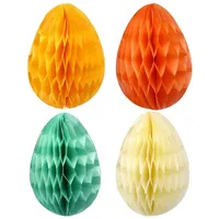 Papierdrachen 12 Ostereier aus Seidenpapier zum Aufhängen und Dekorieren