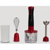 HOFFMANS 8030 4-in-1 Stabmixer Set Multifunktional Handmixer Pürierstab Schneebesenl Blender