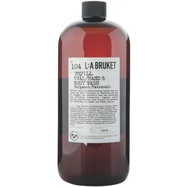 L:A Bruket Hand & Body Wash 104 Refill Bergamot/Patchouli 1000 ml