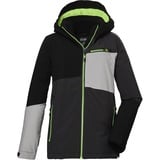 KILLTEC Jungen Funktionsjacke mit Kapuze und Schneefang/Outdoorjacke ist wasserdicht KOW 161 BYS JCKT, anthrazit, 152, 40917-000