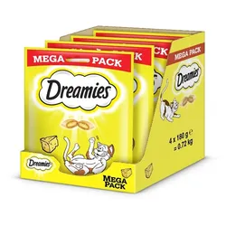 DREAMIES Mega Pack 4x180 g Katzensnacks mit Käse