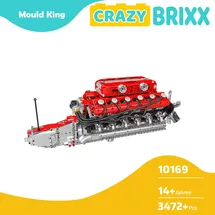 Mould King Italienischer Supersportwagen V12-Motor 128-tlg. 10169