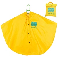 GelldG Regenmantel Kinder Regencape Regenfest, tragbare Faltbare Regenmantel Regenponcho gelb