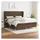 vidaXL Boxspringbett mit Matratze Dunkelbraun 180x200 cm Stoff