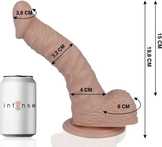 MR INTENSE - 18 REALISTIC PENIS 19.8 CM -O- 3.2 CM