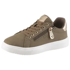 aniston shoes Sneaker Damen Oliv/Gold 36