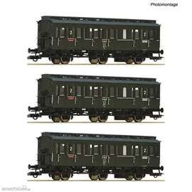 Roco 3-tlg. Set: Abteilwagen By PKP 6200100 H0