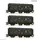 Roco 3-tlg. Set: Abteilwagen By PKP 6200100 H0