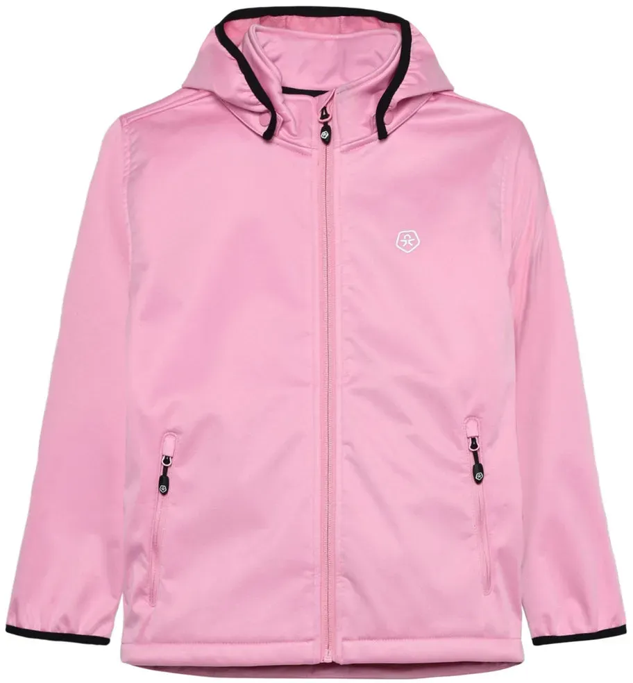ColorKids Softshell Fleece Jacke Kinder - rosa-5708 / 98