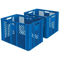 BRB-Lagertechnik BRB 2x Eurobehälter/Bäckerkiste, LxBxH 600x400x410 mm, lebensmittelecht, Boden