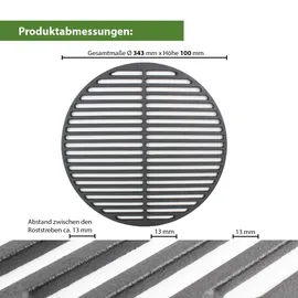 Trutzholm Grillplatte Ø 34,3 cm Gusseisen schwarz