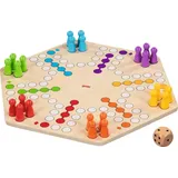 GoKi Holz-Ludo-Spiel 6 Spieler