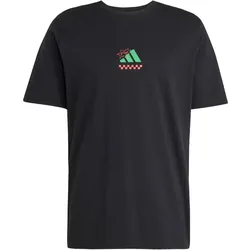 adidas Lounge Pizza Graphic T-Shirt Herren JM0347 - black S