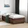 vidaXL Bettgestell mit LED Braun Eichen-Optik 90x190 cm Holzwerkstoff