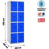 Simonrack Modell Metallischer Schrank Grau Und Blau