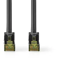 Nedis CAT7-Netzwerkkabel - S/FTP - RJ45 Stecker - RJ45 Stecker - 2.00 m - Snagless - Rund - LSZH - Schwarz - Label