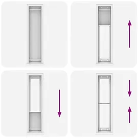 vidaXL Plissee Weiß 40x200 cm Stoffbreite 39,4 cm Polyester