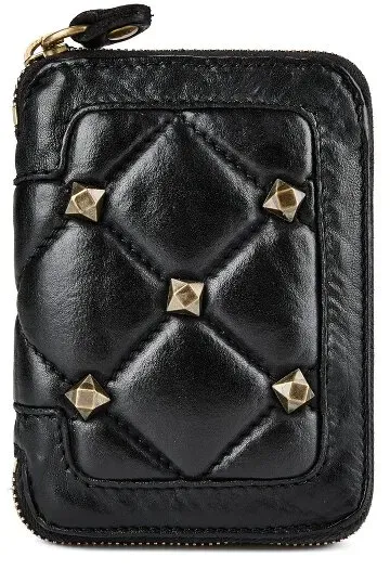 Campomaggi Tosca Geldbörse RFID Schutz Leder 13 cm  schwarz